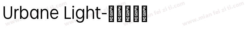 Urbane Light字体转换